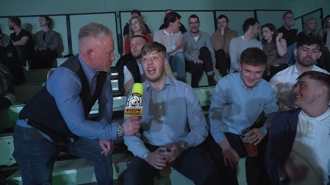 7th interview in the crowd at the Benfield & Pyman Fight Night 11/03/2023