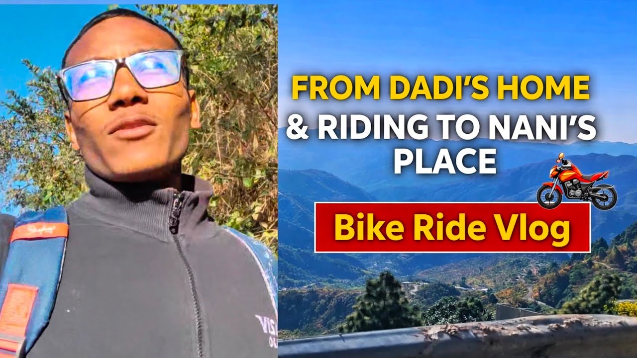 Family Bike Ride | From Dadi's home to Nani’s Home 🏡🏍️