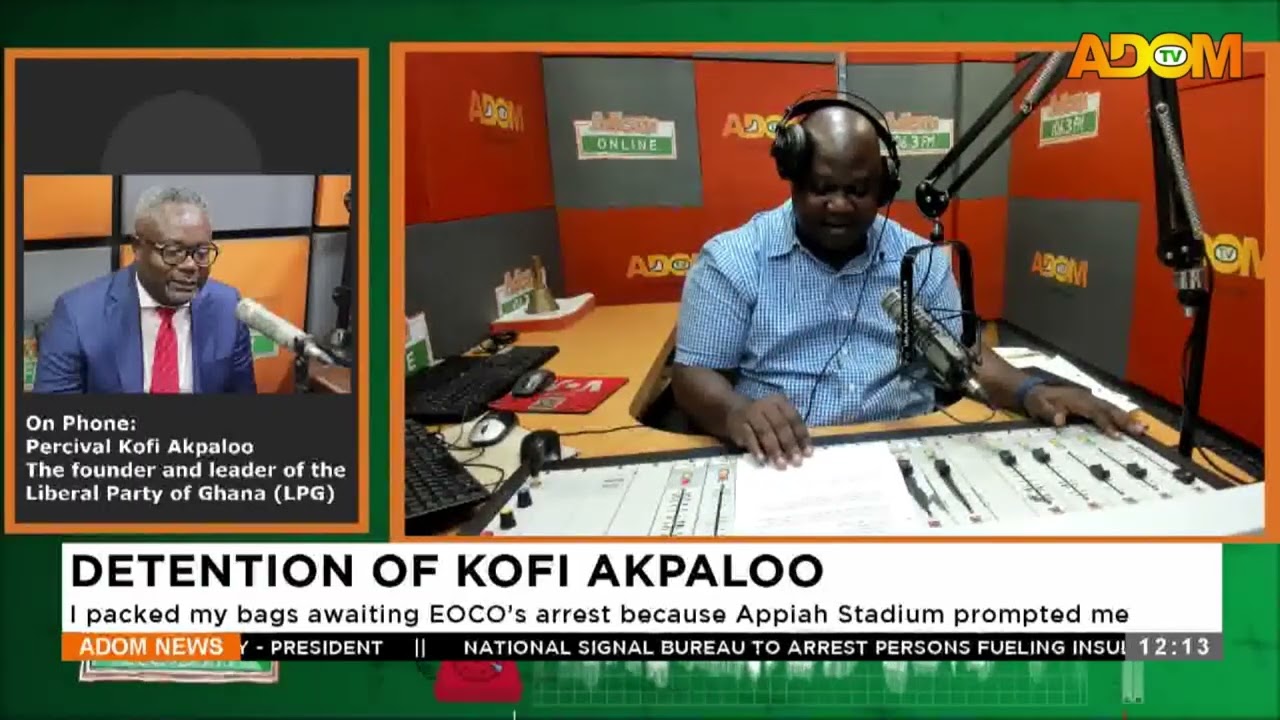 KOFI AKPALOO: I packed my bags awaiting EOCO’s arrest because Appiah Stadium prompted him (12-09-25)
