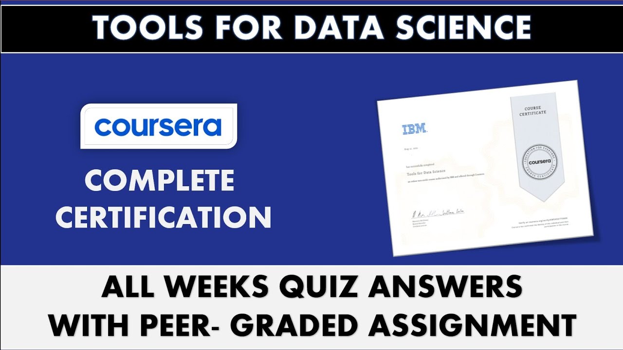 tools for data science coursera peer graded assignment answers
