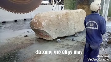 ( Máy cưa đá ) Cách Để Làm Ra Một Tấm Đá hoa cương đá GRANITE. [ KHA TRẦN Vlogs ]