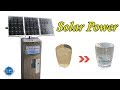 Water treatment by solar power system from muddy water to clear water
