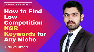 How to Find Low Competition KGR Keywords |😍 | In Urdu/ Hindi