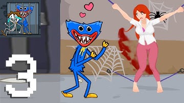 Poppy Prison: Horror Escape Level 21-25 - New Huggy Wuggys Gameplay Part 3