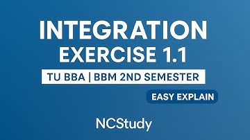 "Exercise 1.1 Business Math | BBA Second Semester | All Concepts & Integration Tricks"