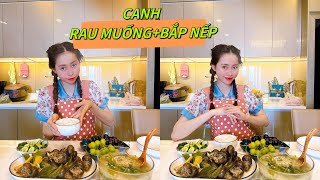 Canh Rau Muống Bắp Nếp CƠM QUÊ