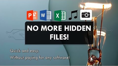 Restore Hidden Files from Flashdrive/Hard Drive through CMD | No Software Needed | TagLish