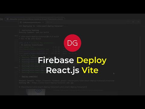 Firebase Deploy React.js Vite Project - Spanish / Español