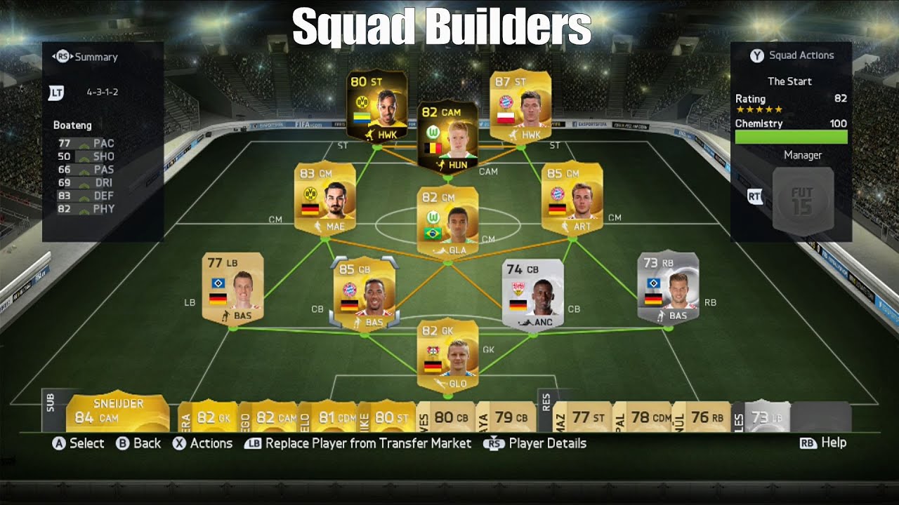 FIFA 15 France Bronze Squad Builder