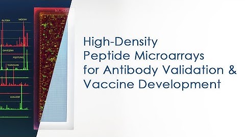 Peptide microarrays for antibody validation and vaccine research - BioEurope 2020 presentation