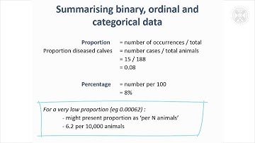 8. Summarising Binary, Ordinal & Categorical data