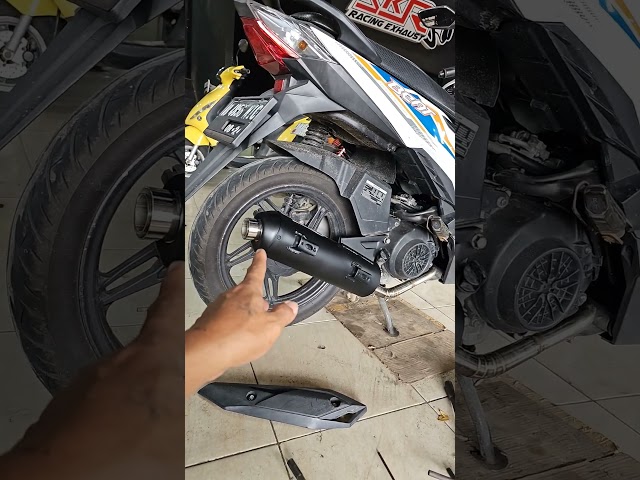 RUPANYA INI DIA KNALPOT HONDA BEAT BUATAN SKR RACING EXHAUST CILEDUG TANGGERANG class=