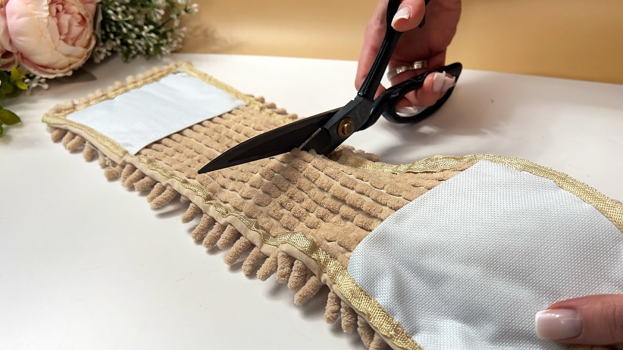 Turning a Floor Cloth into a Beautiful interior Design piece! 😍 Interesting home decor Idea