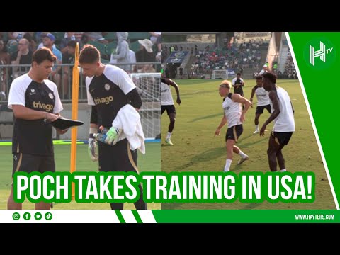 Pochettino leads Chelsea training session in USA!