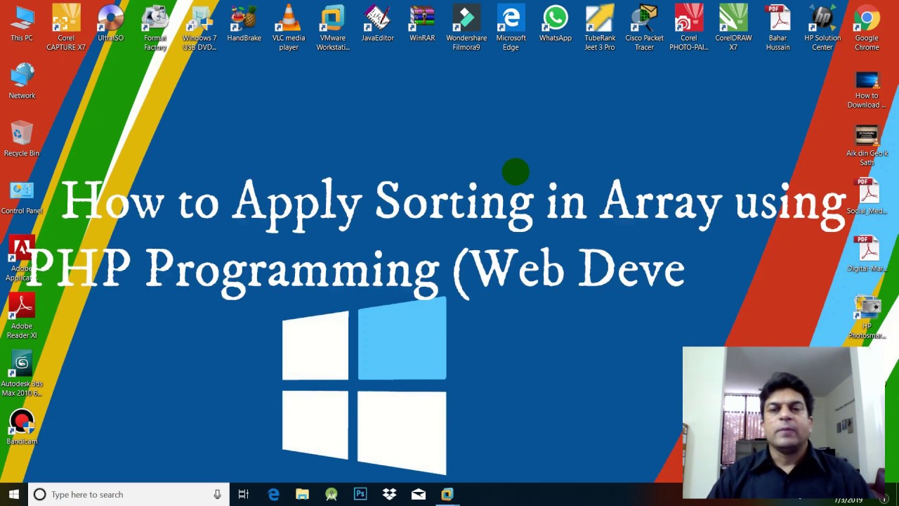 How to Apply Sort Methods in Array using PHP into Urdu - YouTube