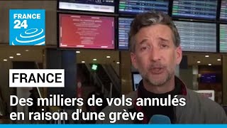 Des milliers de vols annulés en France en raison d'une grève des contrôleurs aériens