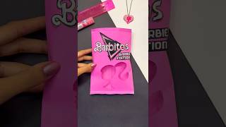DIY Barbie Chip Bag Idea 🤩💖 #shorts #art #tutorial #diy #crafts #craft #artist #barbie #gift