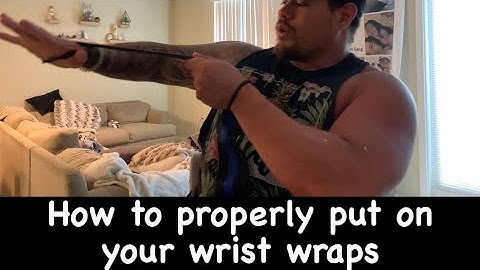 How to properly wrap your wrist for bench press