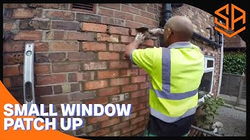 BRICKLAYING..... BRICKING UP A SMALL WINDOW