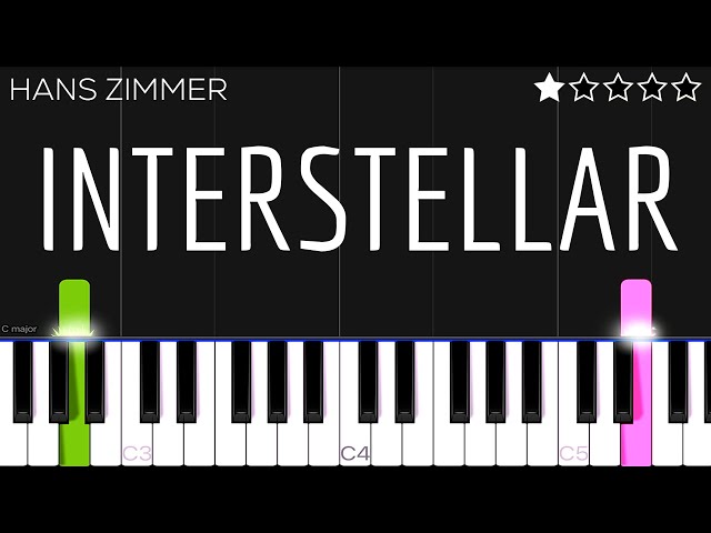 Hans Zimmer - Interstellar -  Main Theme | EASY Piano Tutorial class=