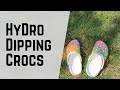 Hydro Dipping Crocs for the First Time!!!! WITHOUT SPRAY PAINT