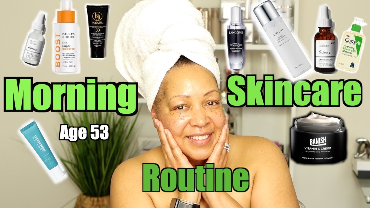 Relaxing Anti Aging Day Time Skincare Routine at Age 53 (updated)| Dry ...