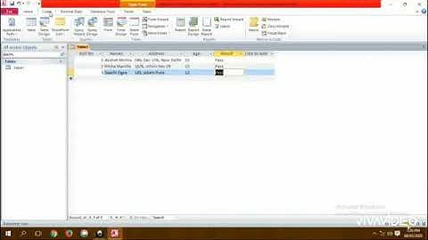 Creating query, form and report