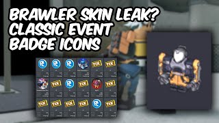 NEW BRAWLER SKIN? + CLASSIC EVENT BADGE ICONS | Tower Defense Simulator | ROBLOX