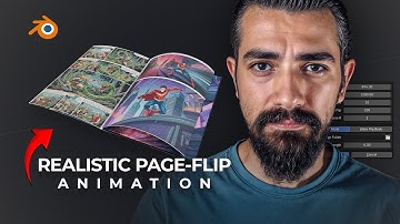 Stunning PAGE FLIP ANIMATIONS in Blender: No Manual Work Needed