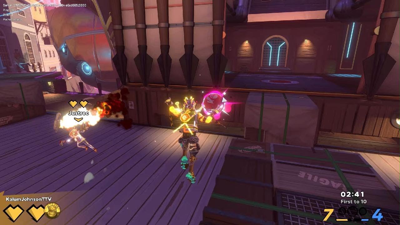 Having fun on Knockout City