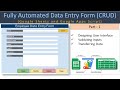 Automated Data Entry Form in Google Sheets & Apps Script - Part 1 (User Form Design & Transfer Code)
