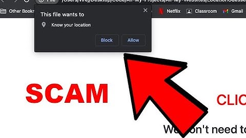 Why "Allow location" prompts are a SCAM!