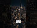 AERIAL VIEW OF MANHATTAN AT NIGHT 🌃#DreamScreenAI #shorts #city