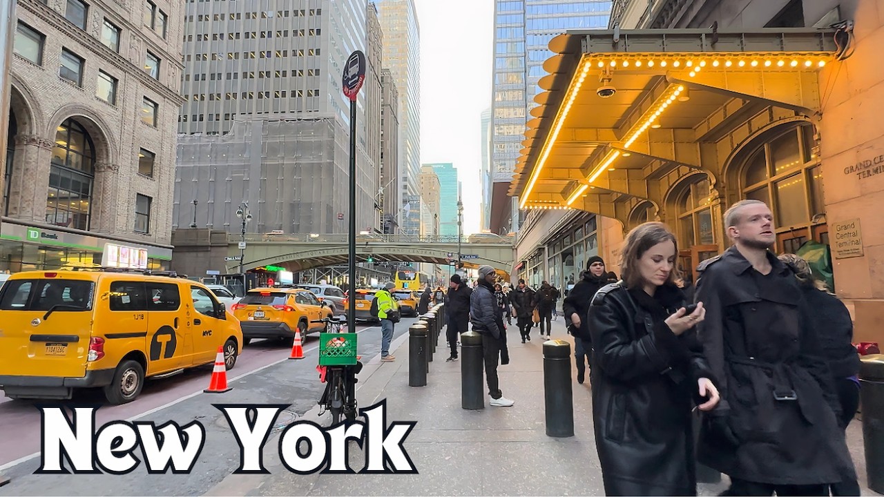 New York, Amerika Serikat | NYC Midtown Manhattan | Tur Jalan Kaki 4K