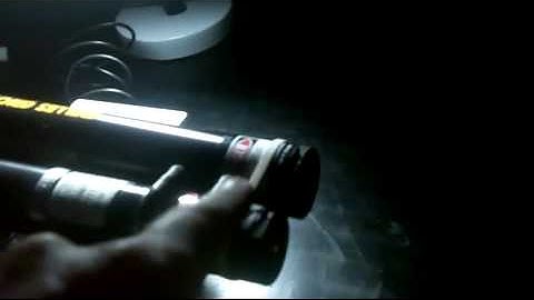 Red and Green Diffraction Grating Laser Light Show