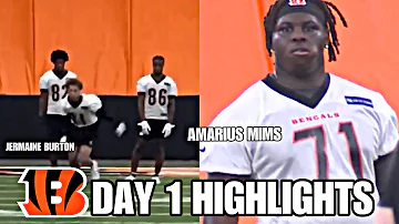 Cincinnati Bengals ROOKIE Minicamp Highlights Day 1; Jermaine Burton *FIRST LOOK* + Amarius Mims🔥👀