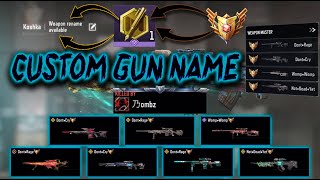 How to Put a Custom Name for your Gun | COD MOBILE