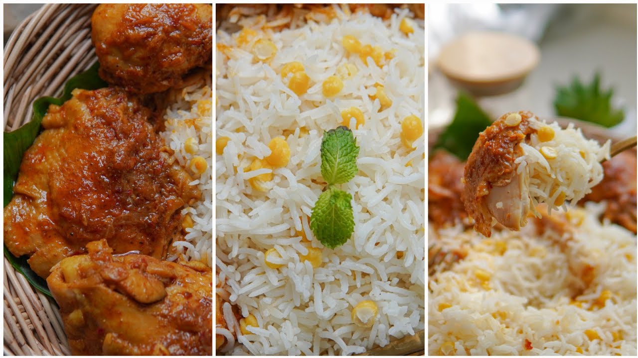 ပဲထမင်း ကြက်သားဟင်း ချက်နည်း…👩🏻‍🍳🥘