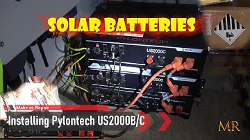 Installing Pylontech US2000B / US2000C Solar Batteries #0047