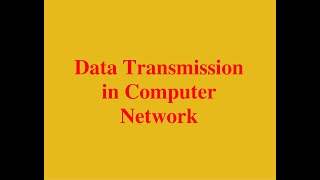Data Transmission | Parallel Transmission in Computer Network