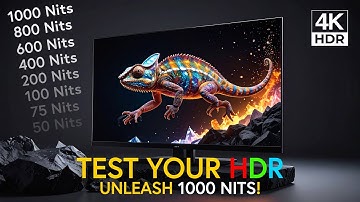 Ultimate 𝗛𝗗𝗥 Test | 0–1000 Nits Brightness Test & Screen Calibration in 4K HDR | OLED & QLED