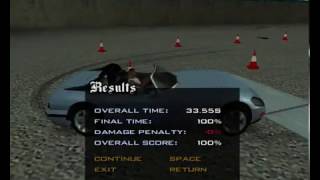 Speedrun Attempt - GTA: San Andreas - Driving School: Burn and Lap - 33.55 - FPS Limiter ON