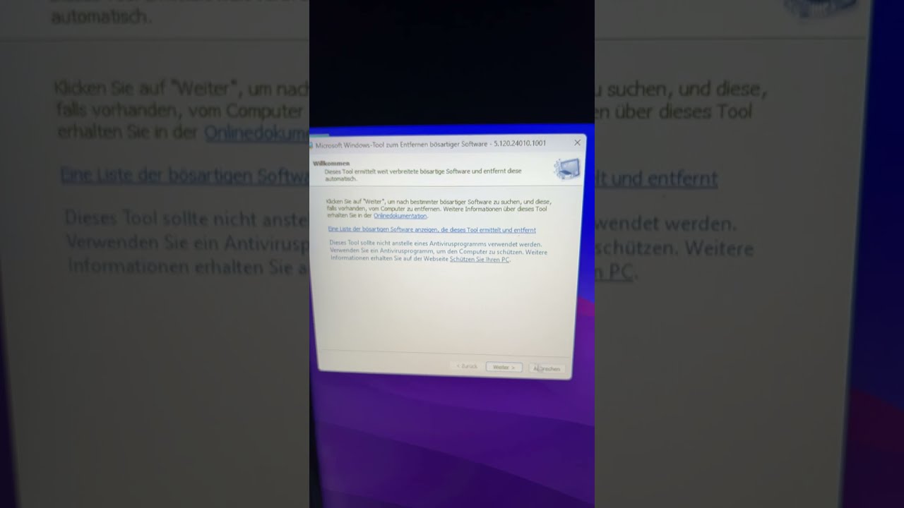 Microsoft Windows Tool zum Entfernen bösartiger Software 
