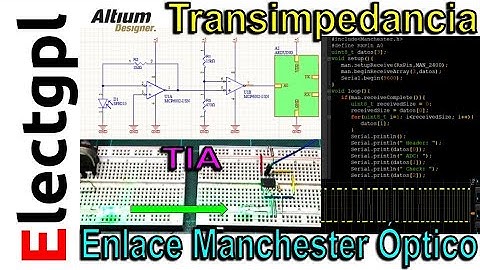 Amplificador de Transimpedancia TIA con Arduino | Enlace Óptico Manchester | Sponsor Altium Designer
