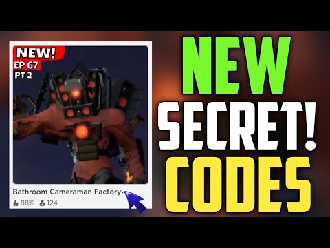 Bathroom Cameraman Factory Tycoon New Codes 2023!! | Roblox *Secret* Codes