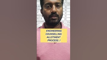 Engineering counselling Seat blocking process details| #vincentinfo