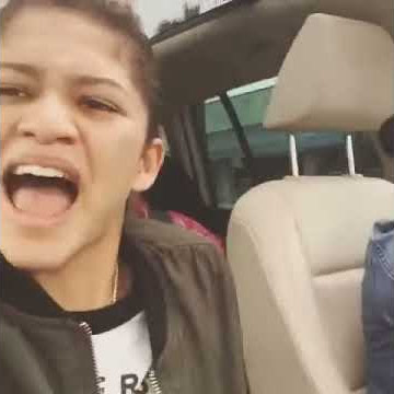 Zendaya singing Trap Queen by Fetty Wap (Car Video 2015)