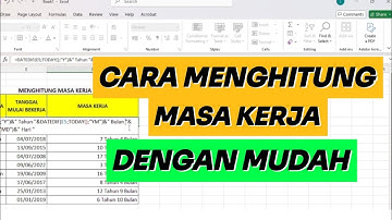 CARA MENGHITUNG MASA KERJA DI EXCEL