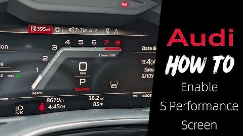 How to Enable S Performance Screens on Virtual Cockpit | 2025 Audi SQ7