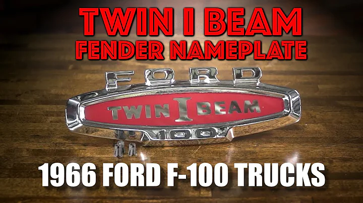 Dennis Carpenter "Twin I- Beam" Fender Nameplate